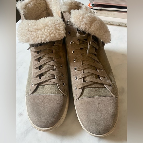 Vince Camuto Sherpa High Top Bootie Sneaker - Picture 5 of 9